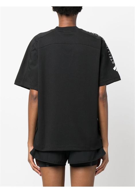 T-shirt con stampa in nero - donna ADIDAS BY STELLA MC CARTNEY | IB6854BLK